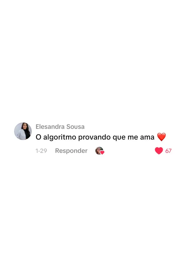 Print de feedback de aluna