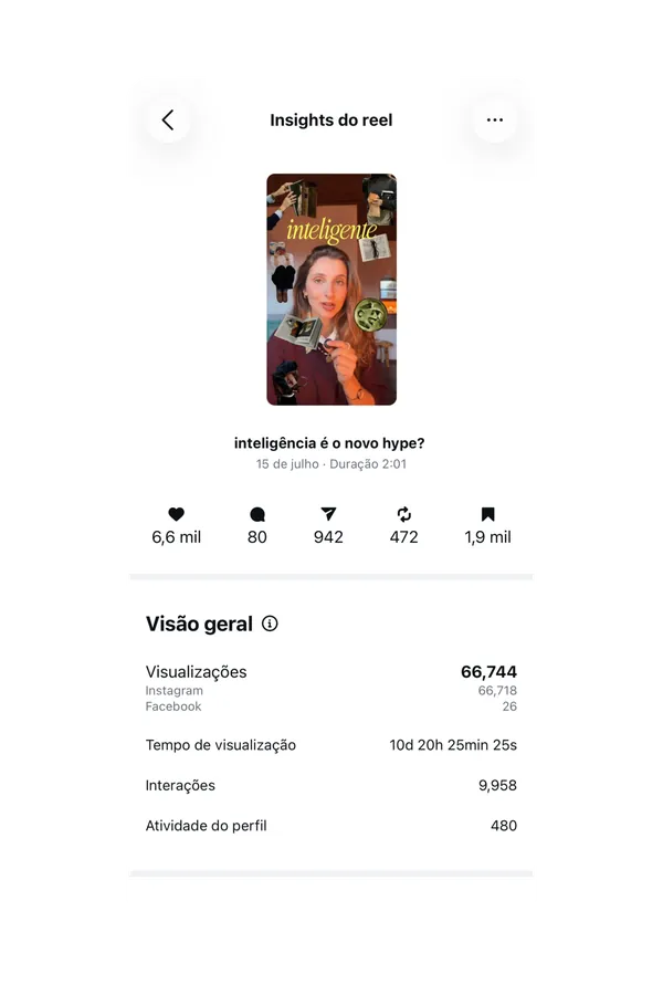 Print de métricas de resultados